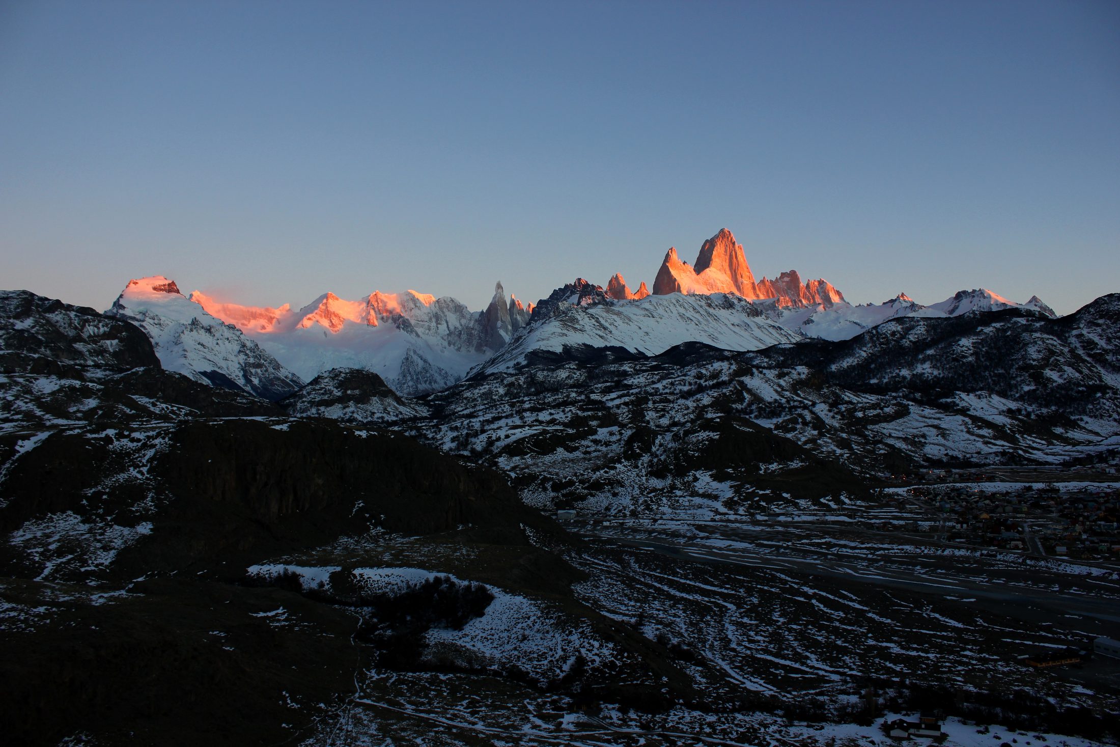The Fitz Roy massif at sunrise, Argentine Patagonia